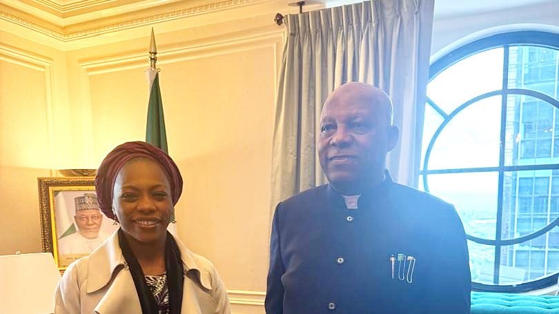 Simi Fajemirokun meeting Vice President Kashim Shettima